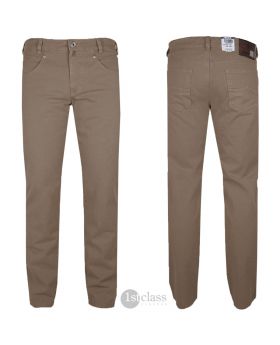 Joker Hose Freddy 3530/0366 Stretch-Gabardine tabak 