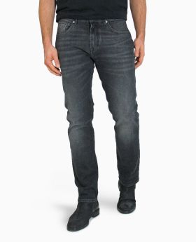 BALDESSARINI Herren Jeans Jack dark grey used whisker  Stretch Denim