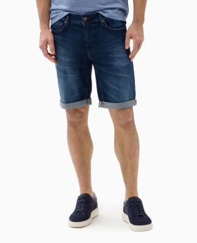 BRAX Herren Shorts CHRIS B dark blue used Stretch Denim