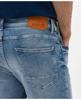BRAX Herren Shorts CHRIS B light blue used Stretch Denim