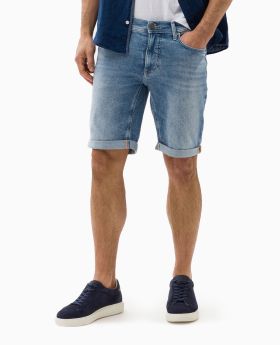 BRAX Herren Shorts CHRIS B light blue used Stretch Denim
