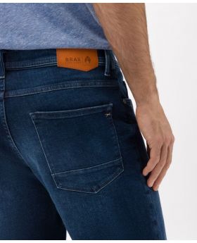 BRAX Herren Shorts CHRIS B dark blue used Stretch Denim