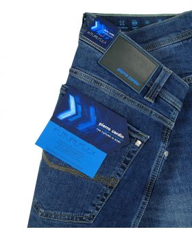 Pierre Cardin Herren Jeans Lyon 8820/02 Future Flex mid blue treated 