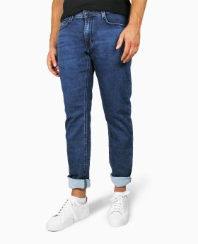 Mustang Herren Jeans Oregon Tapered K Sweat Denim navy stonewash 