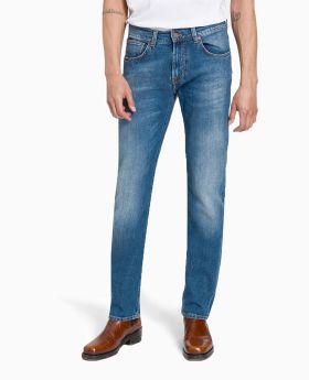 BALDESSARINI Herren Jeans John blue used Candiani Stretch Denim