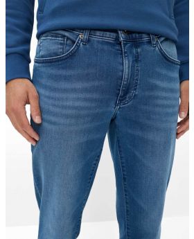 BRAX Herren Jeans CADIZ Stretch Heritage Denim mid blue used