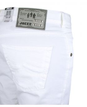 Joker Hose Freddy 3540/0001 Stretch-Gabardine weiß 