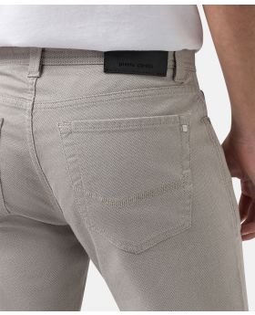 Pierre Cardin Herren 5-Pocket Hose Lyon 4200/1110 Strukturbaumwolle sand 