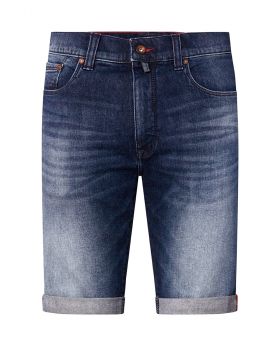 Pierre Cardin Herren Jeans-Short LYON Tapered Legacy Stretch Denim dark blue used