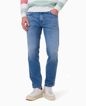PIONEER Herren Jeans Rando Megaflex blue used whisker