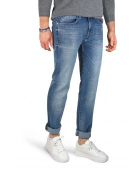 OTTO KERN Herren Jeans Ray stone blue distressed Stretch Denim